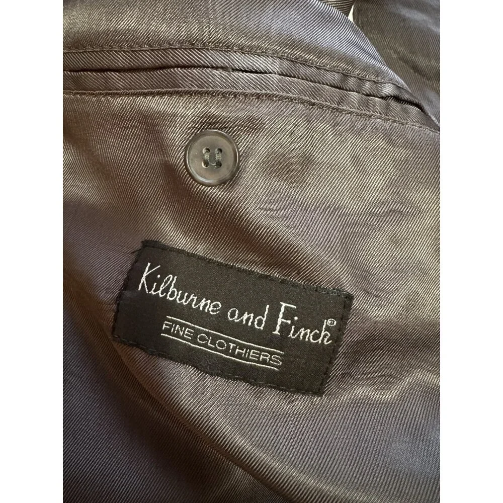 Kilburne and Finch Blazer Sport‎ Coat Gray Size 38R/W32 Wool Blend Professional